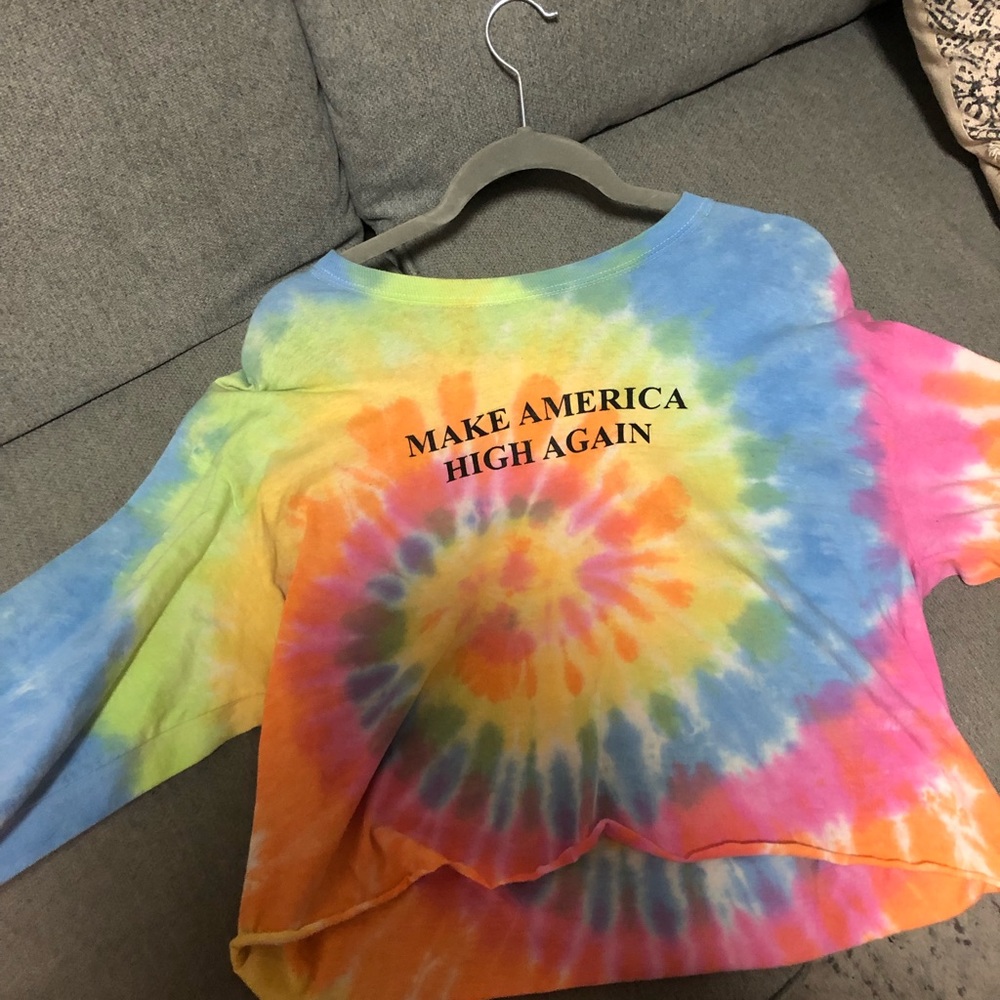 Make America High Again tie dye shirt